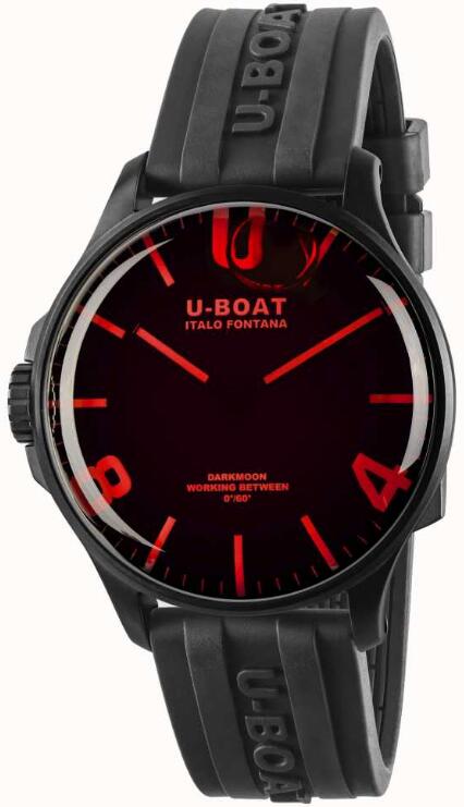 Review Replica U-BOAT Darkmoon 44mm Red Glass 8466/B watch